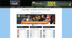 Desktop Screenshot of france-bet.com